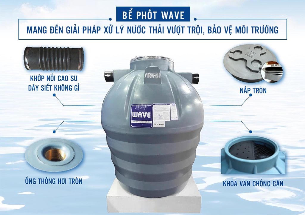 Bể phốt Wave mang đến giải pháp xử lý nước thải vượt trội, bảo vệ môi trường