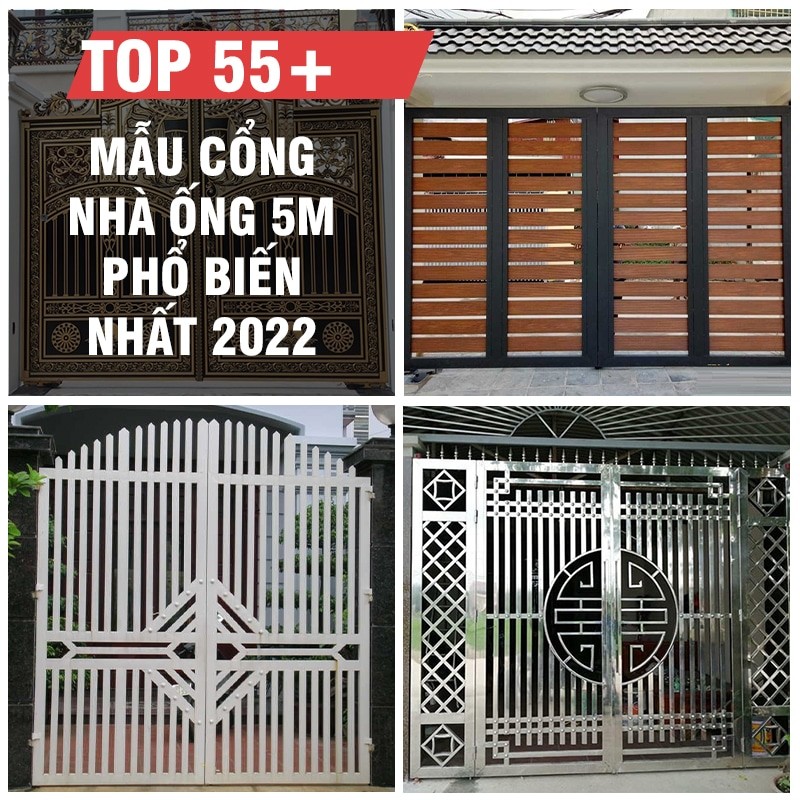 Top 55+ mẫu cổng nhà ống 5m phổ biến nhất 2023