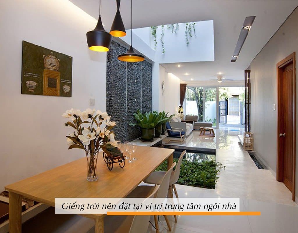 Trung tâm ngôi nhà là vị trí đắt đia nhất