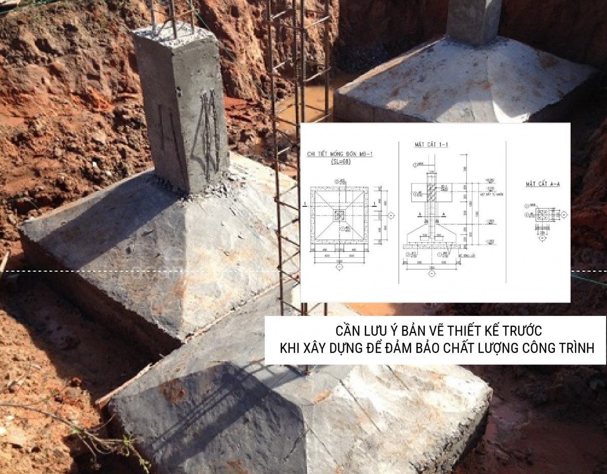 Cần lưu ý bản vẽ thiết kế trước khi xây dựng để đảm bảo chất lượng công trình