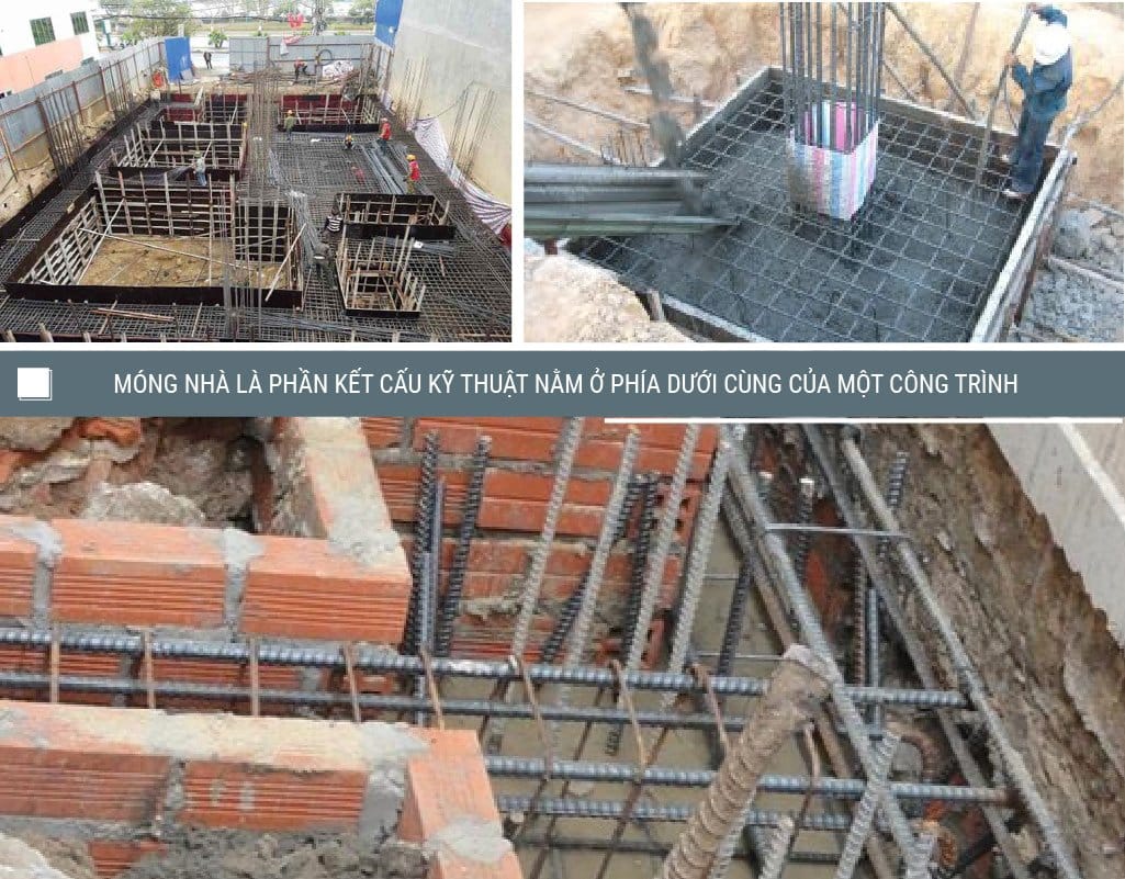 Kết cấu móng nhà 1 tầng vững chắc