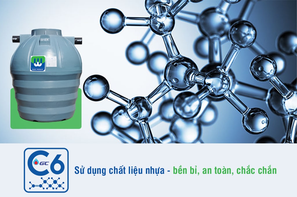 Sử dụng chất liệu nhựa đúc nguyên khối