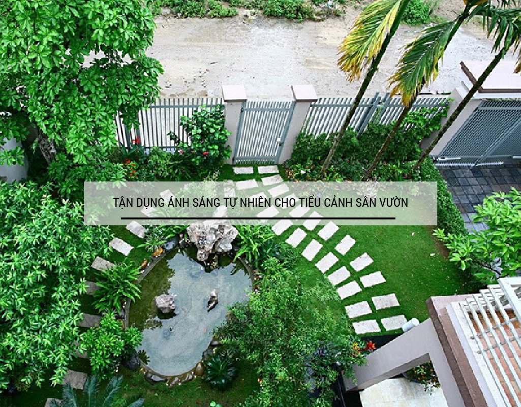 Lên ý tưởng và bố cục sân vườn hợp lý