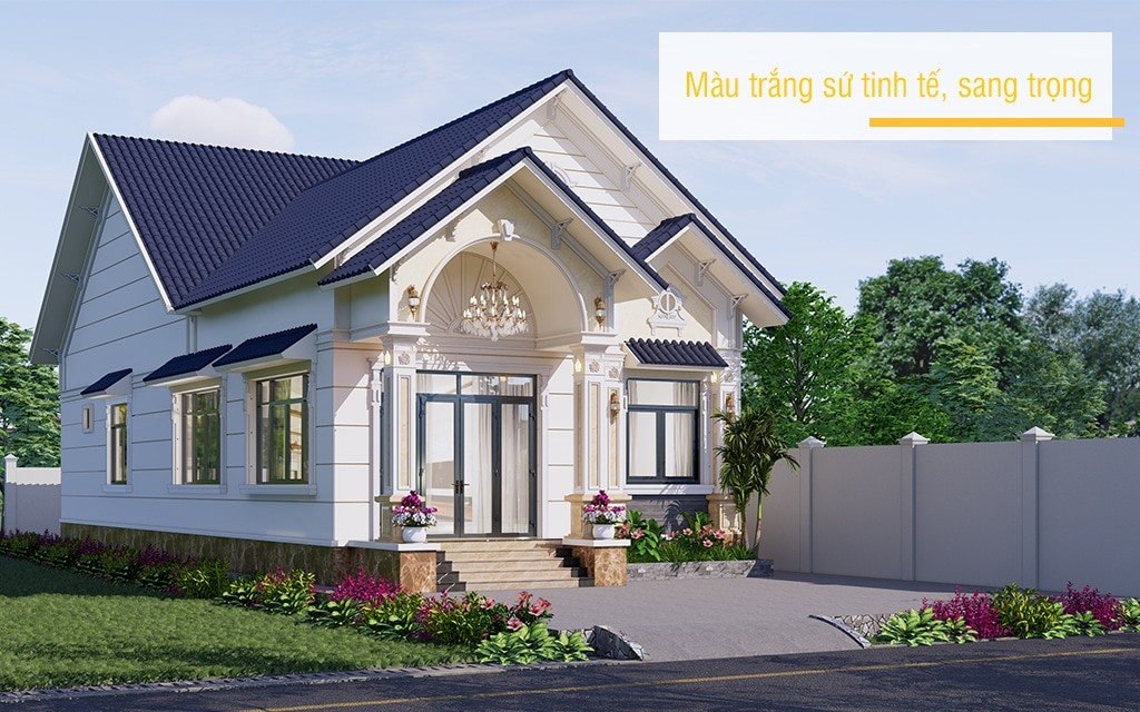 Màu sơn trắng sứ được sử dụng phổ biến hiện nay