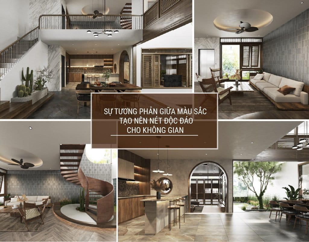 Thông tầng cho biệt thự theo phong cách hiện đại