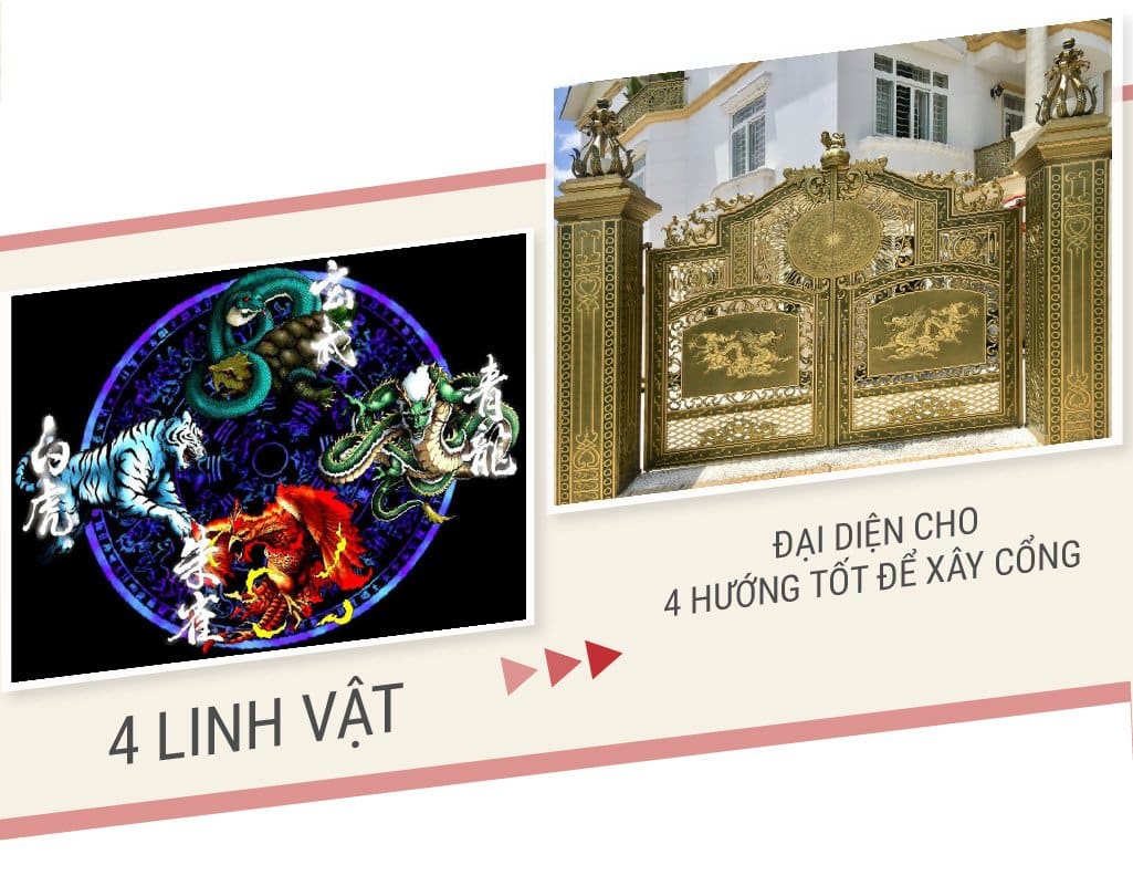 Gia chủ nên chọn 1 trong 4 hướng để xây cổng nhà