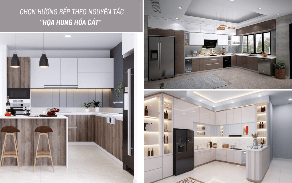 Đặt bếp ở vị trí xấu nhưng quay về hướng tốt