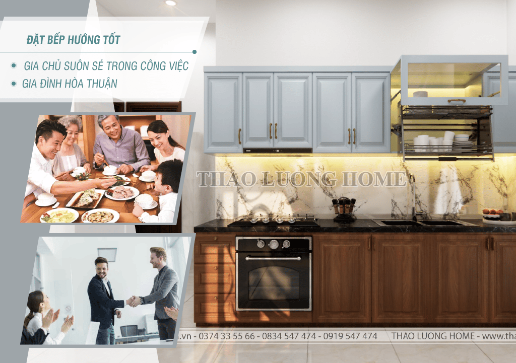 Lợi ích của việc đặt bếp đúng phong thuỷ
