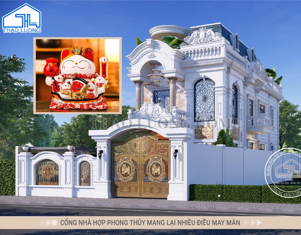 Phong thủy cổng nhà ảnh hưởng đến phong thủy toàn bộ ngôi nhà
